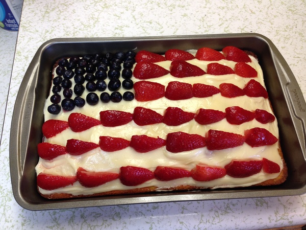 Make an American Flag Cake - Bucket List Ideas